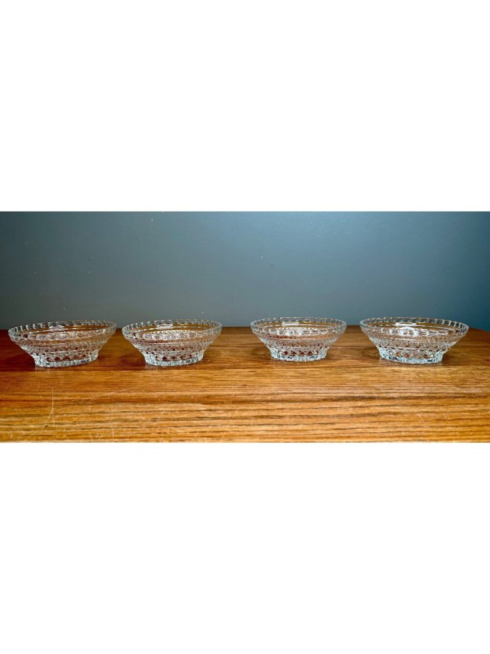 Set of 4  Vintage 1960s Anchor Hocking Wexford 5-1/2" Small Fruit~Dessert~Bowls
